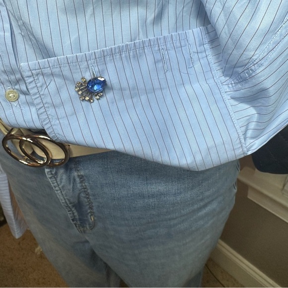 Thomas Pink Blue Striped “Men's” Shirt 100% Cotton - Picture 2 of 9